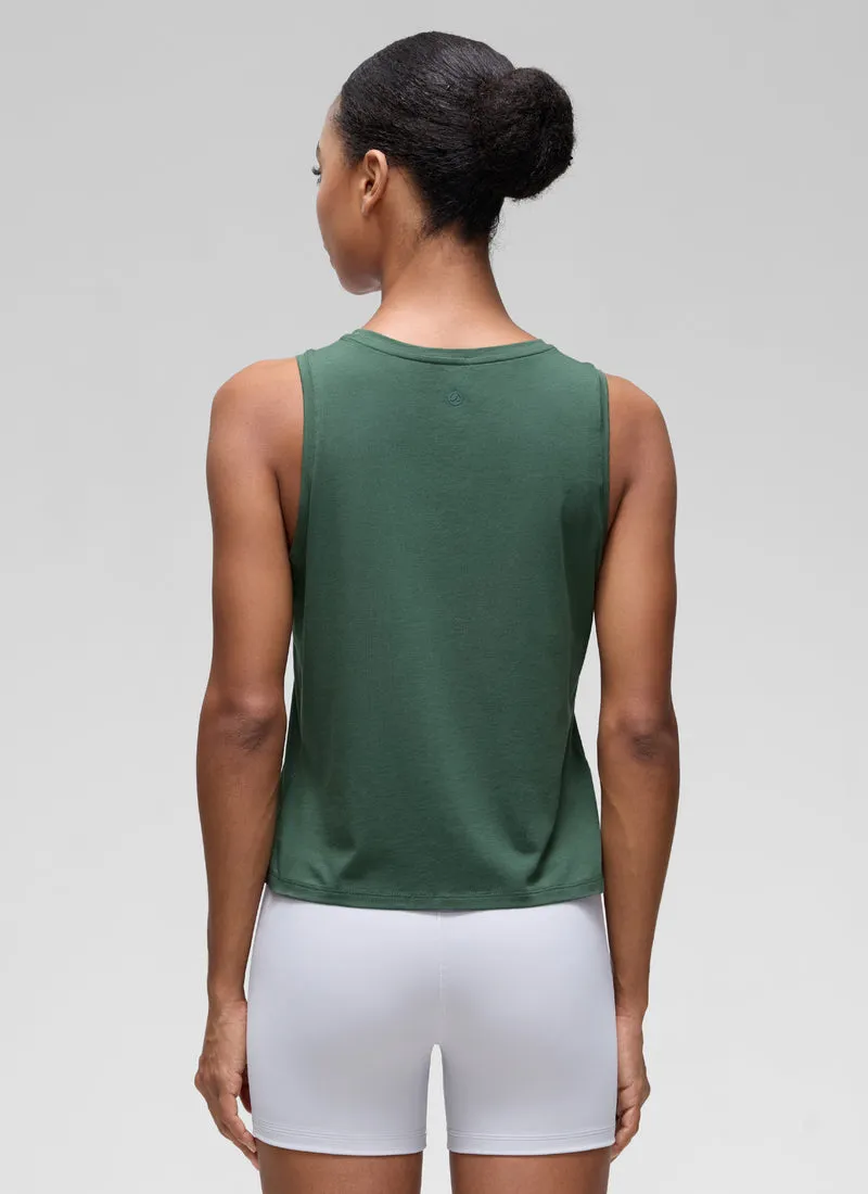 Pima Cotton Crop Round Neck Tank