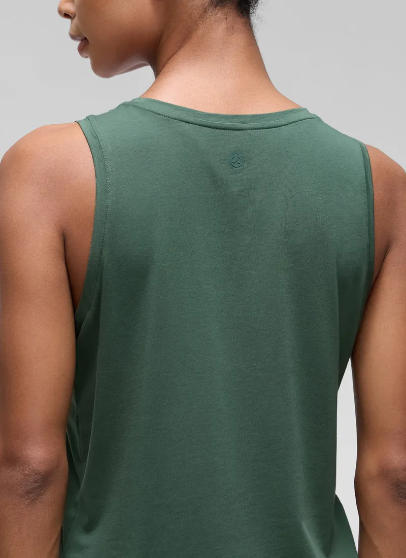 Pima Cotton Crop Round Neck Tank
