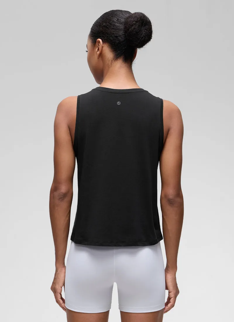 Pima Cotton Crop Round Neck Tank
