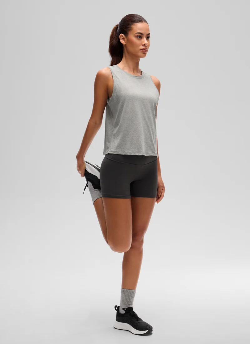 Pima Cotton Crop Round Neck Tank