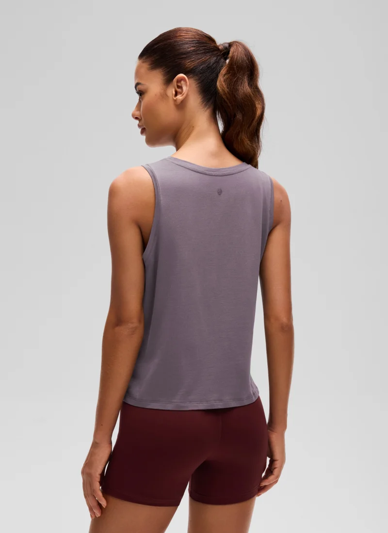 Pima Cotton Crop Round Neck Tank