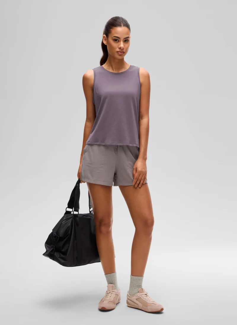 Pima Cotton Crop Round Neck Tank