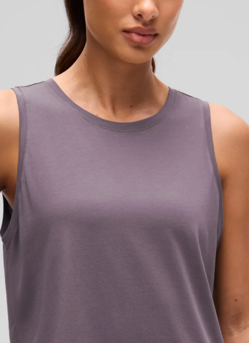 Pima Cotton Crop Round Neck Tank
