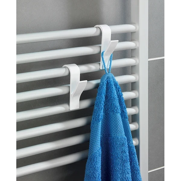 6 crochets radiateur sèche serviettes blanc Wenko by Maximex