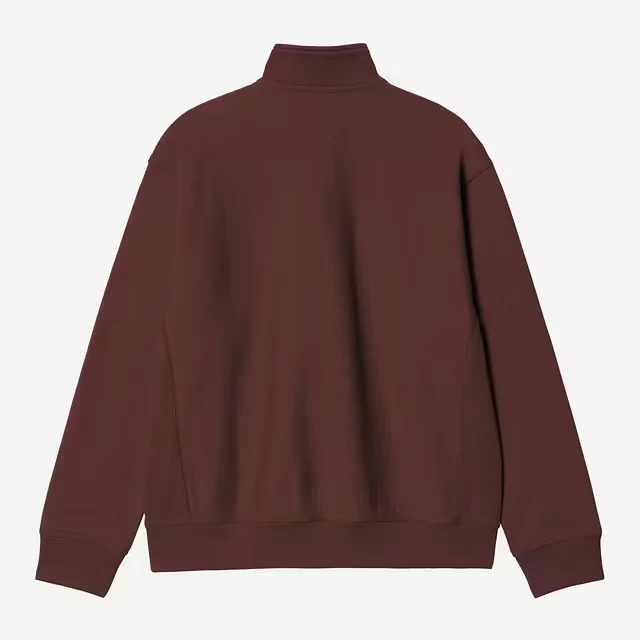 Half Zip American Script Sweat Amarone