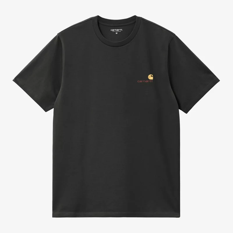 S/S American Script T-Shirt Raven