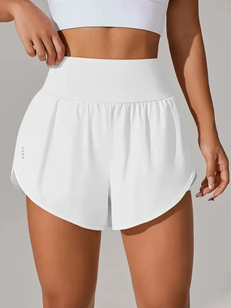 Short actif taille haute à poches