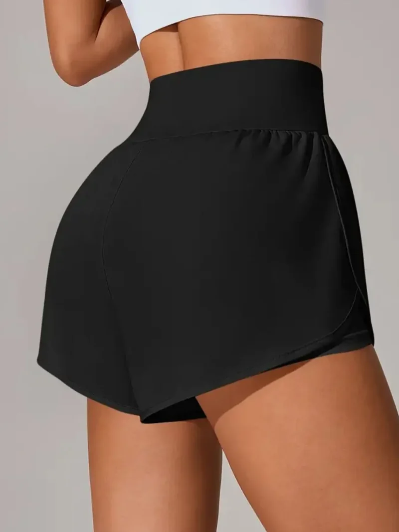 Short actif taille haute à poches