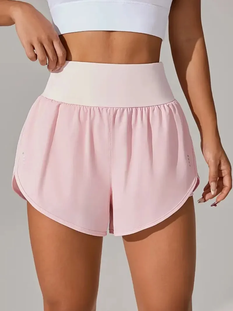 Short actif taille haute à poches