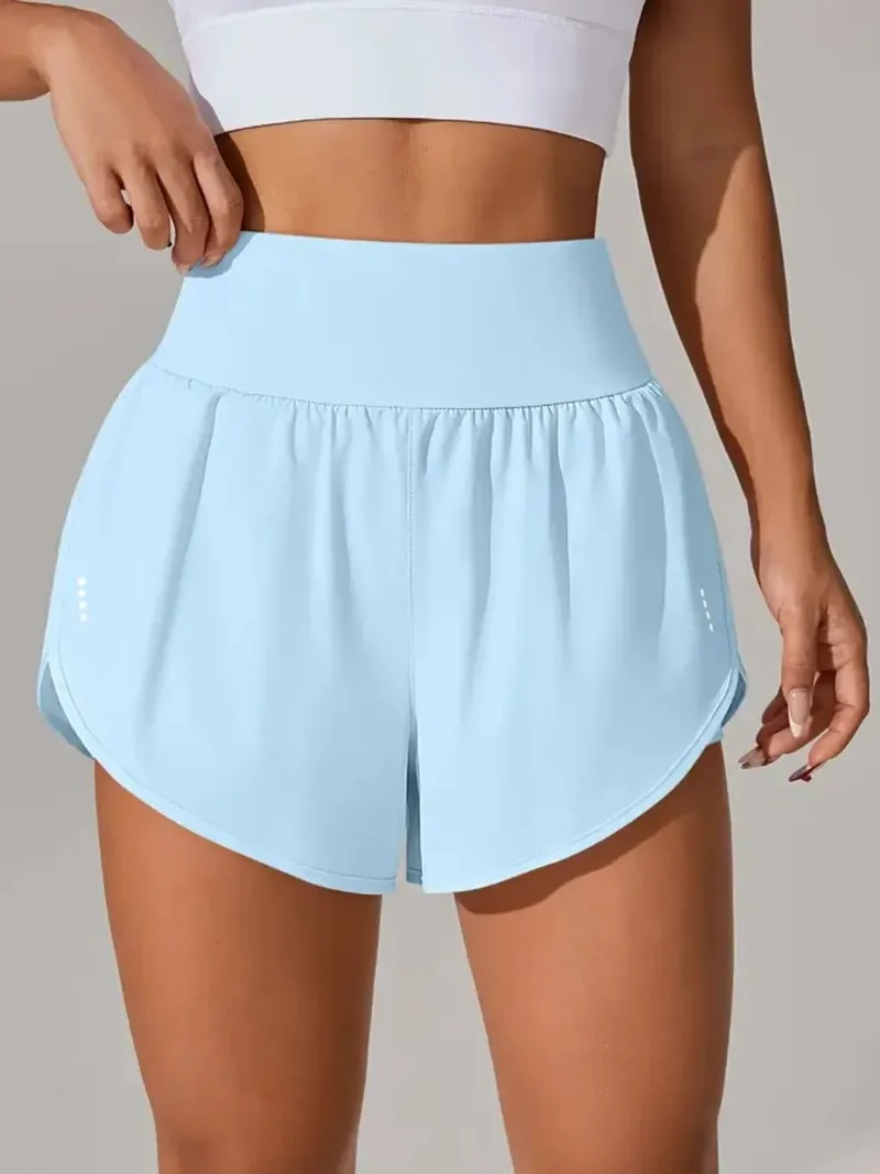 Short actif taille haute à poches