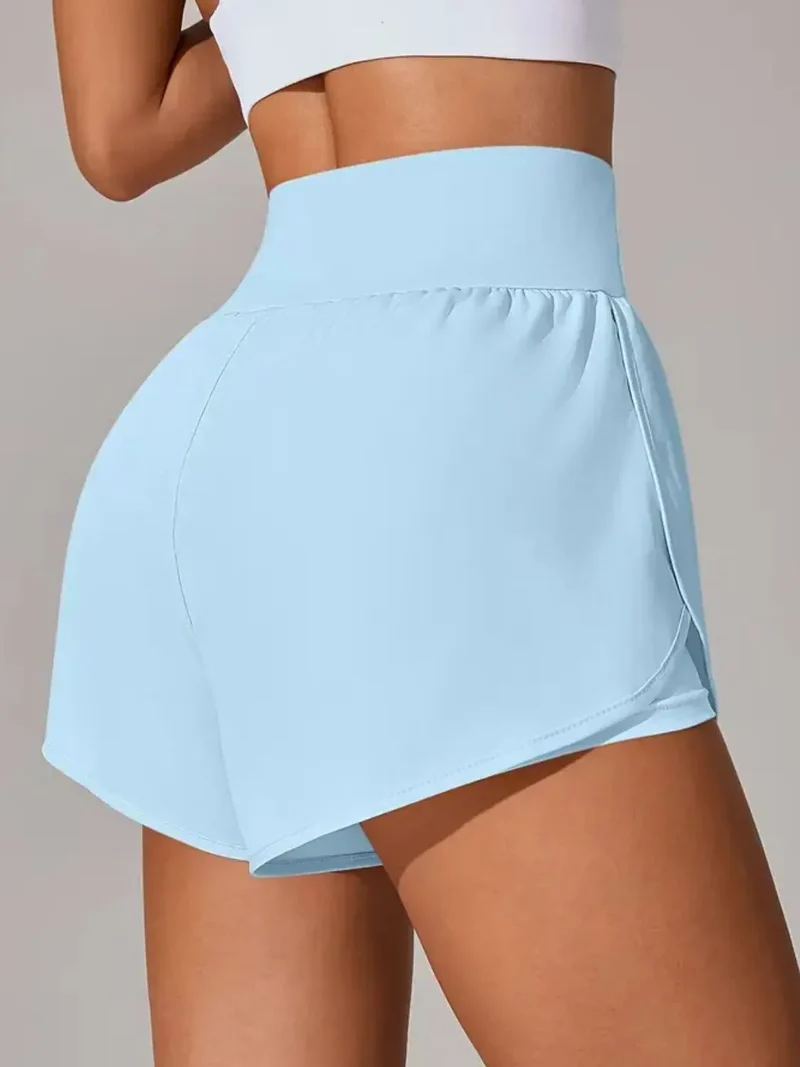 Short actif taille haute à poches