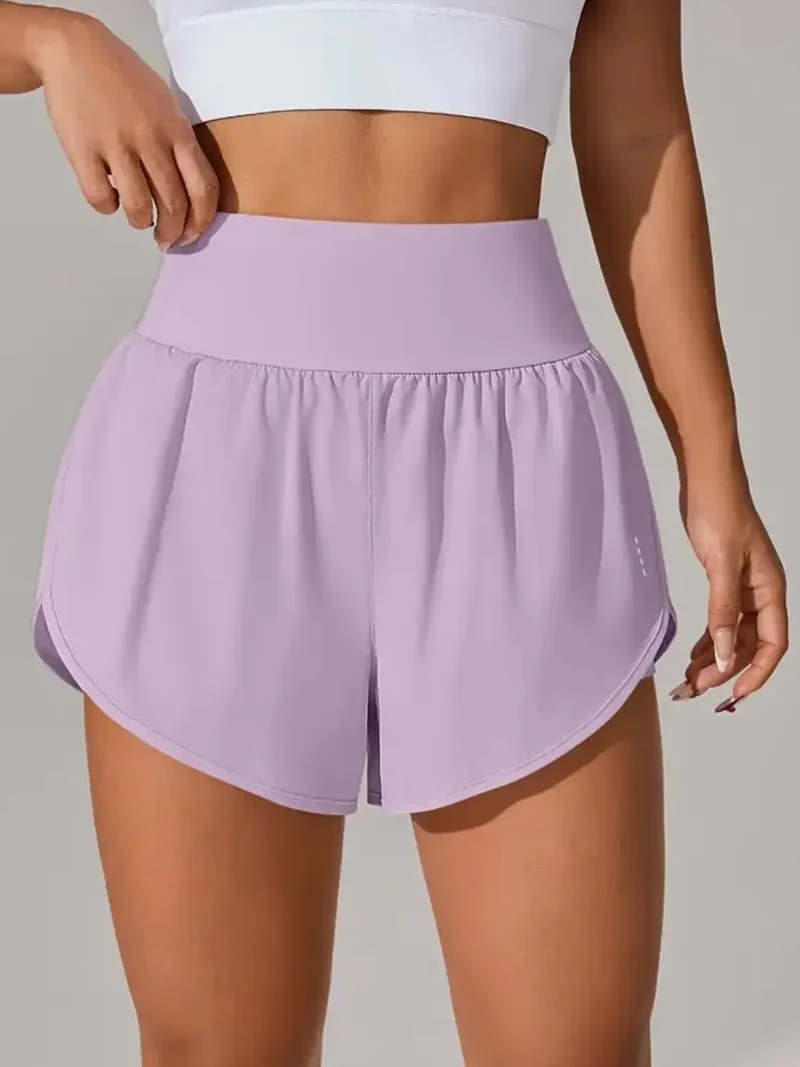 Short actif taille haute à poches