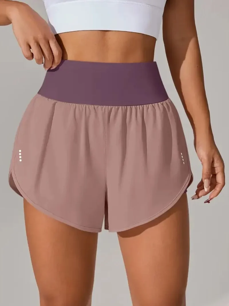 Short actif taille haute à poches