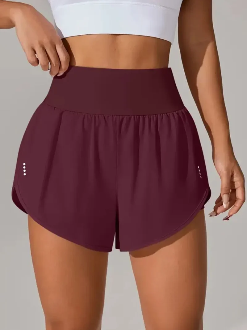 Short actif taille haute à poches