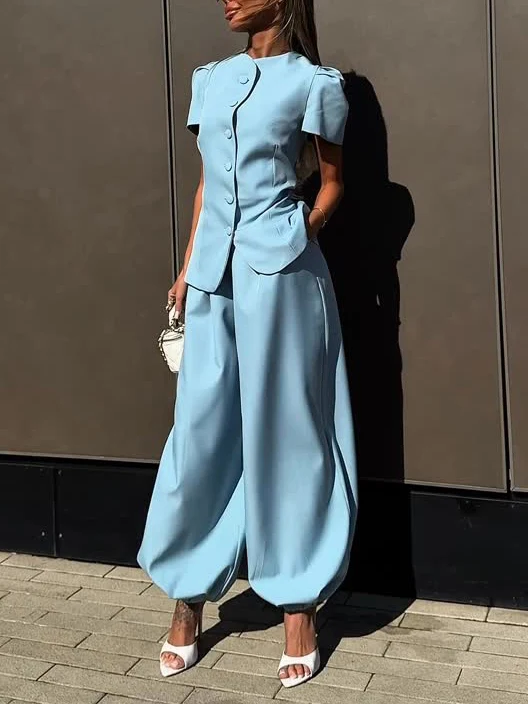 Elegant Office Two-Piece Suit Set