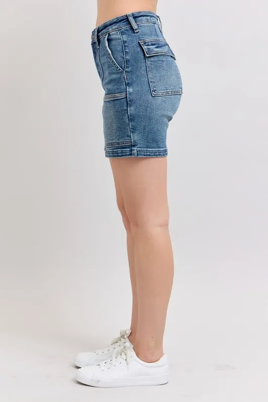 Short en jean taille haute Judy Blue grande taille