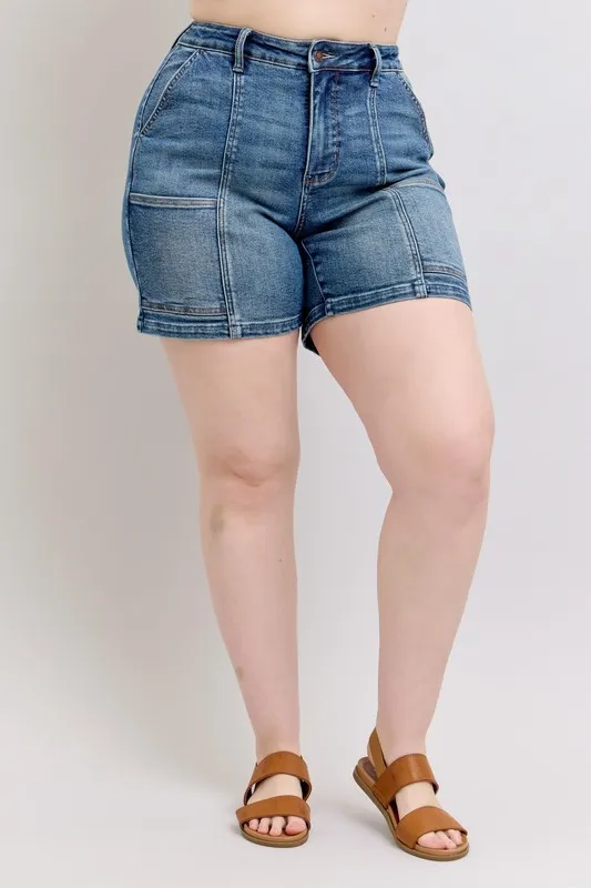 Short en jean taille haute Judy Blue grande taille