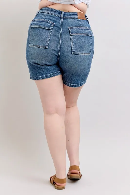 Short en jean taille haute Judy Blue grande taille