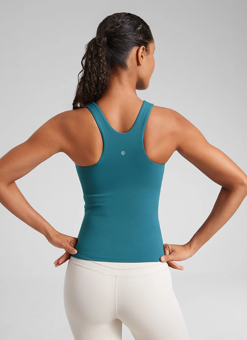 Butterluxe Built in Bra Scoop Neck Tank