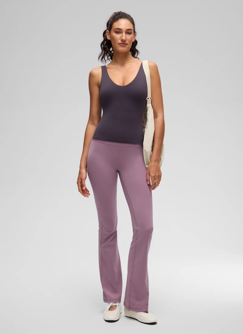 Butterluxe V Neck Wide Strap Built in Bra Tank