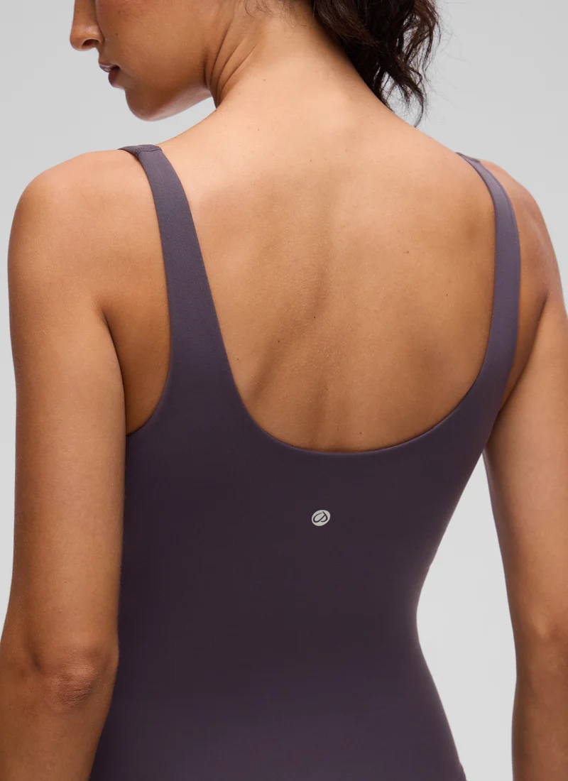 Butterluxe V Neck Wide Strap Built in Bra Tank