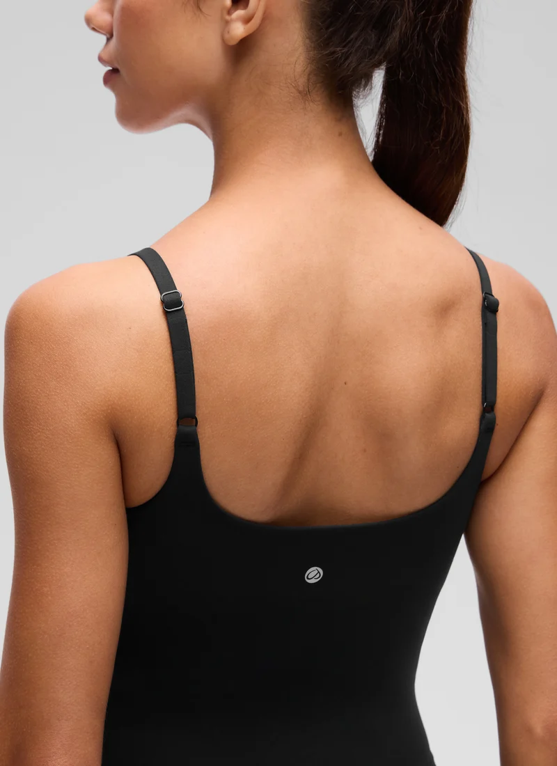 Butterluxe V Neck Ruched Built in Bra Tank