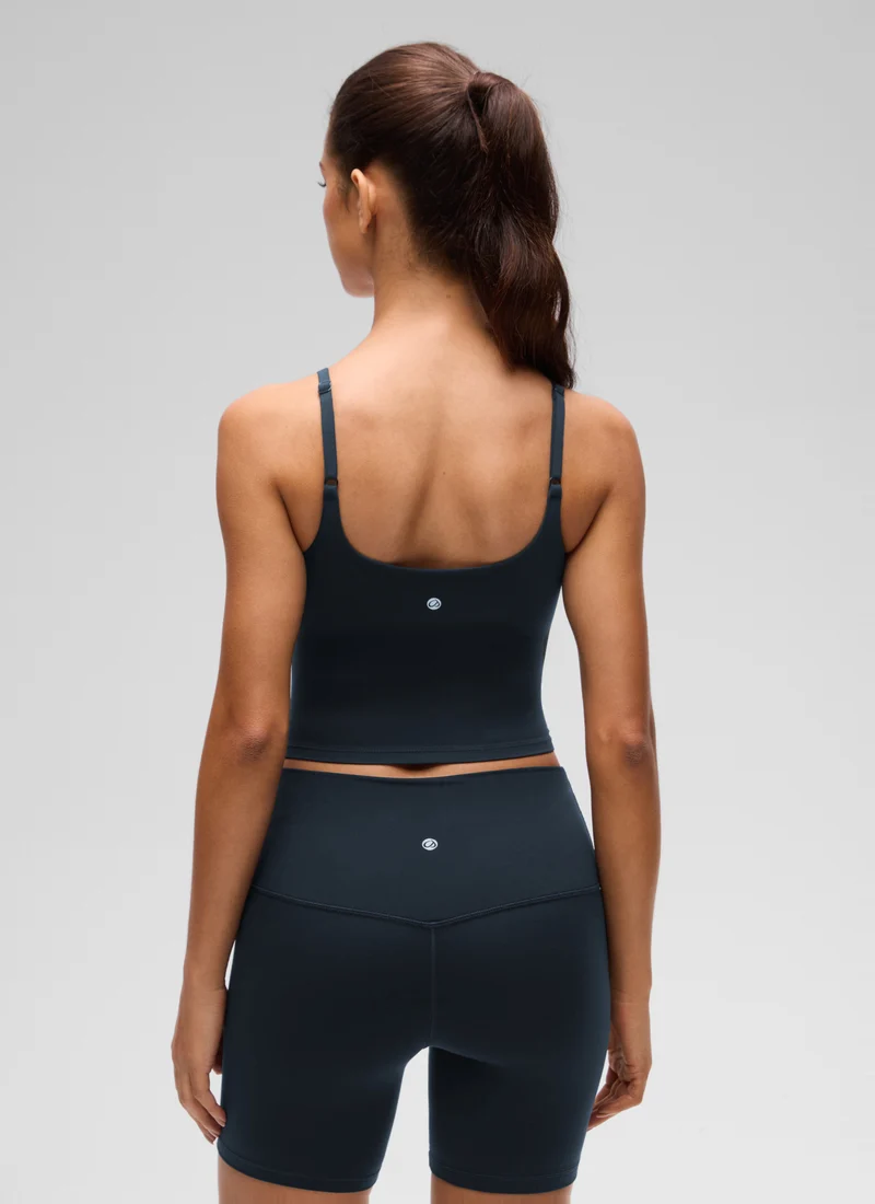 Butterluxe V Neck Ruched Built in Bra Tank