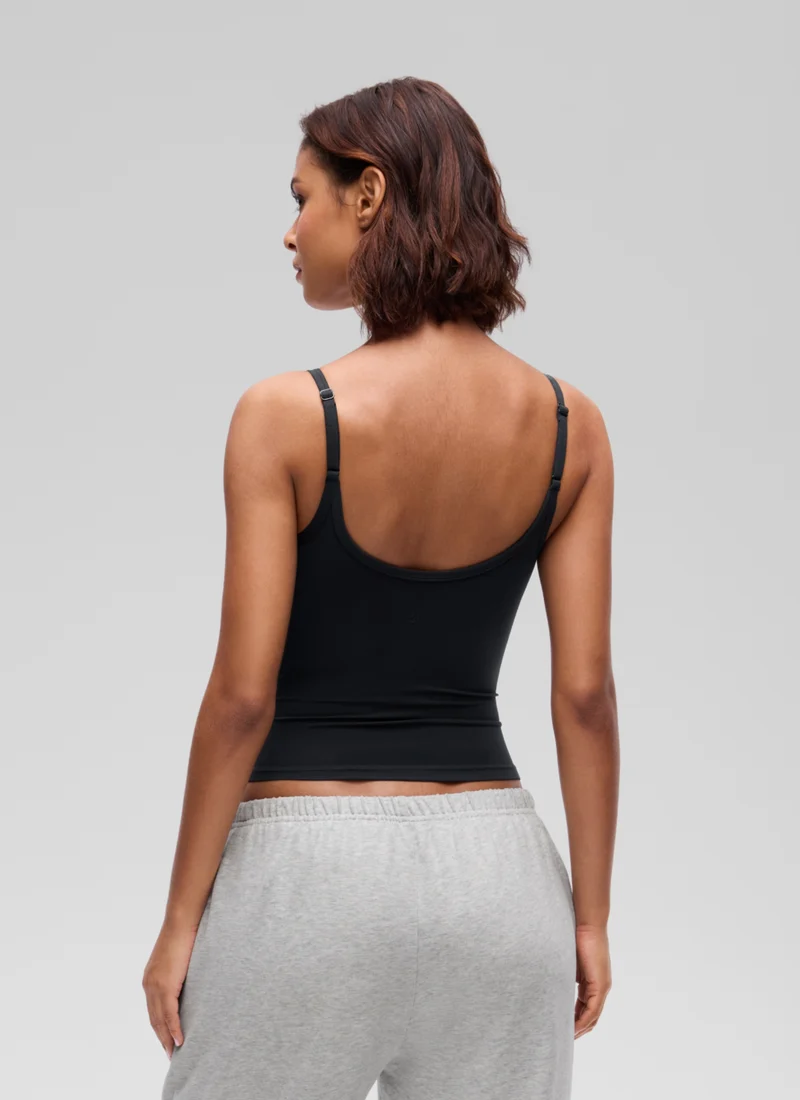 Softembrace Double Lined Scoop Neck Tank