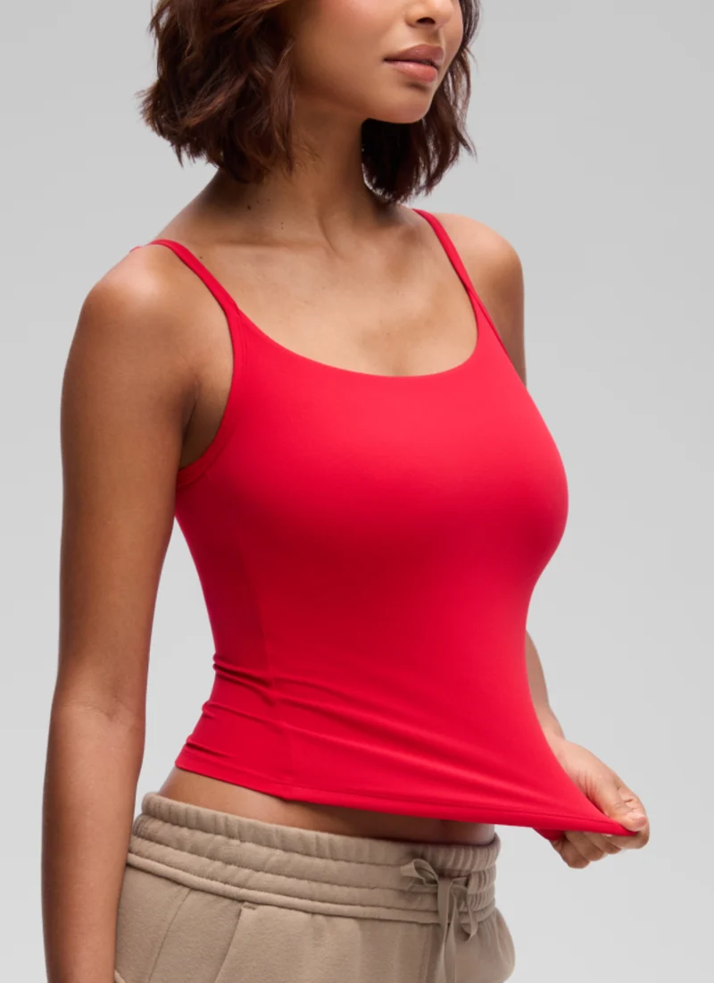 Softembrace Double Lined Scoop Neck Tank