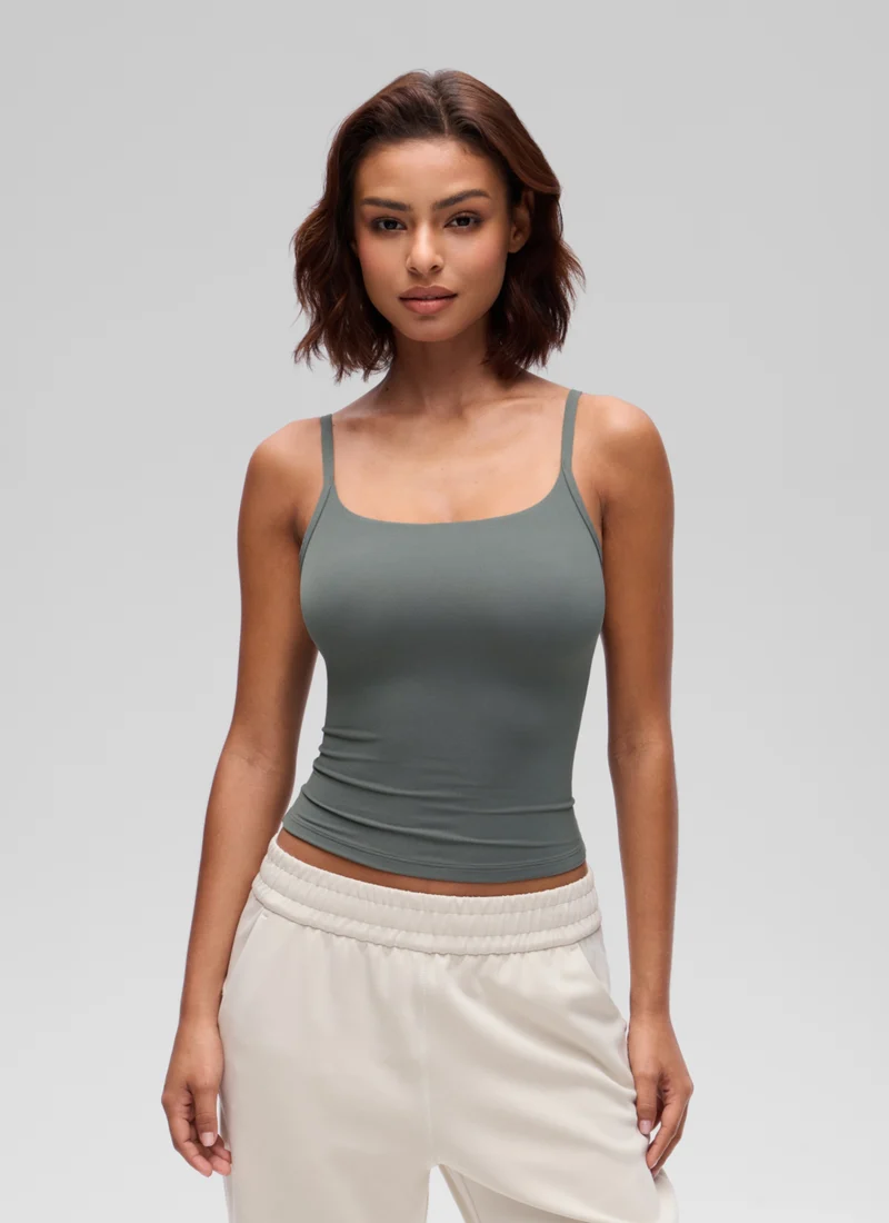 Softembrace Double Lined Scoop Neck Tank