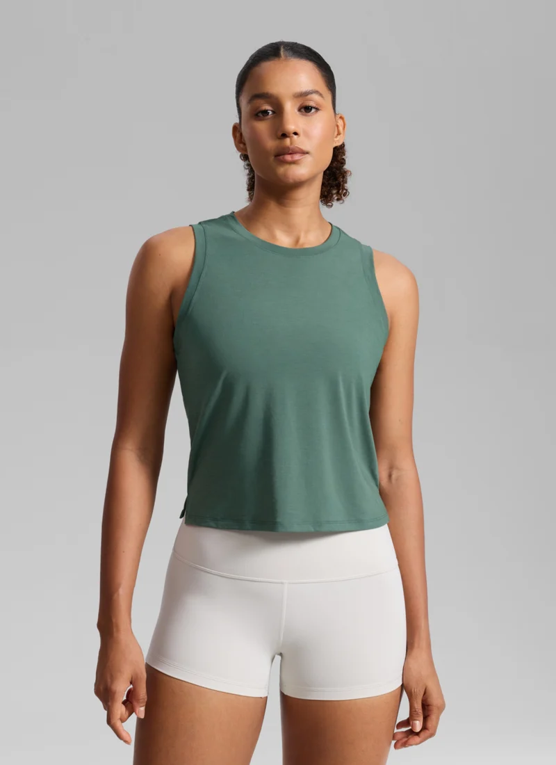 Quick Dry Crop Racerback Tank