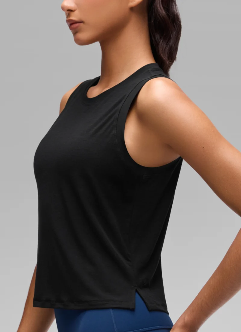 Quick Dry Crop Racerback Tank