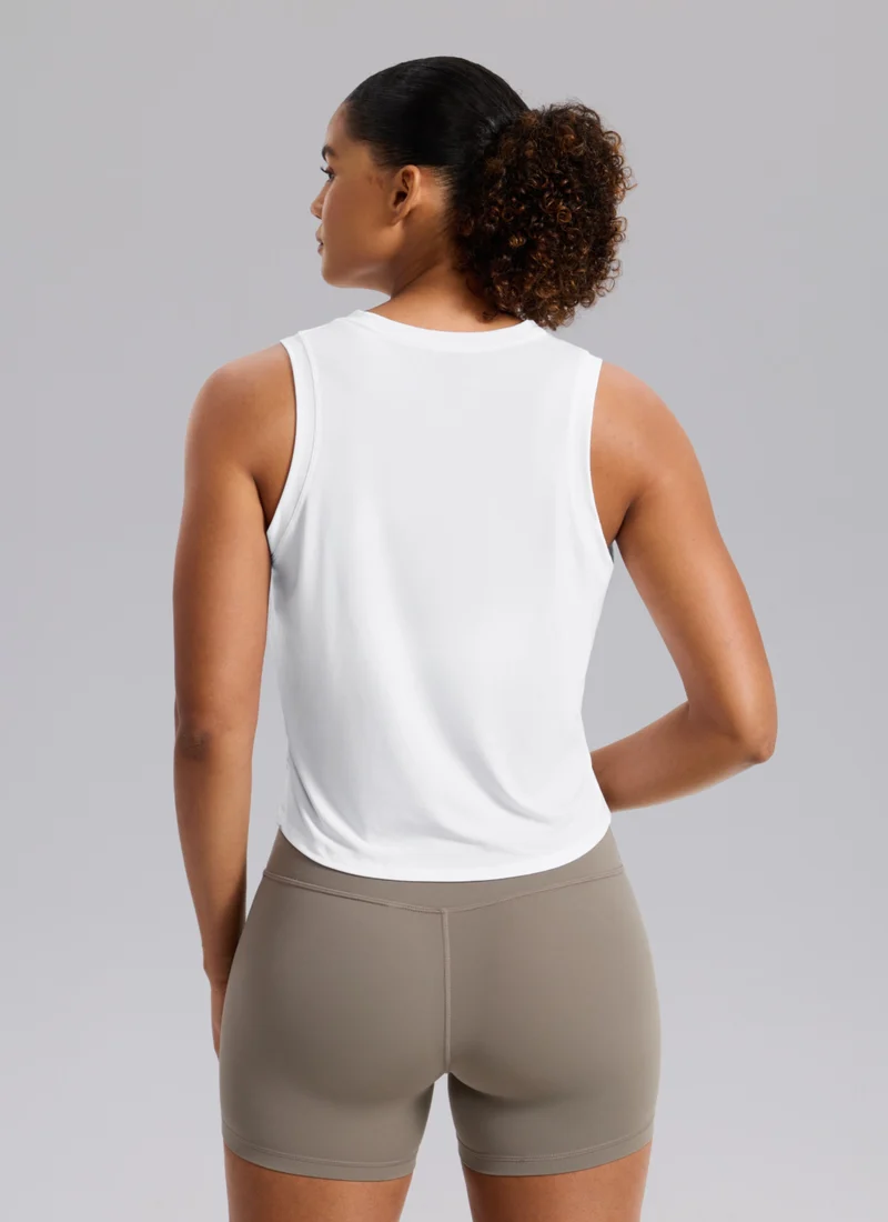 Quick Dry Crop Racerback Tank