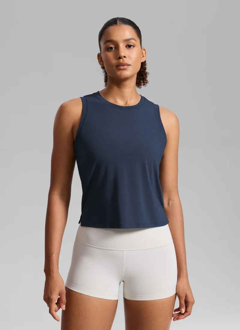 Quick Dry Crop Racerback Tank