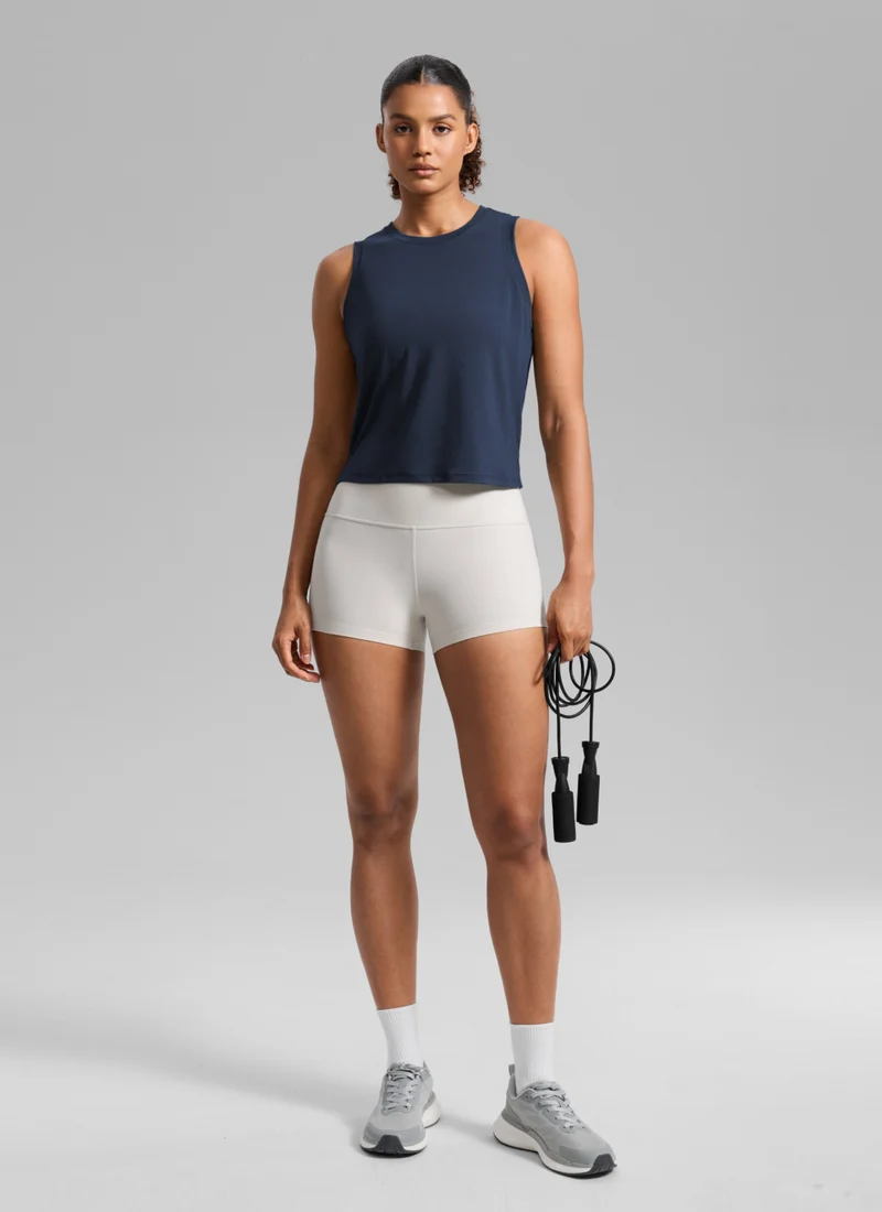 Quick Dry Crop Racerback Tank
