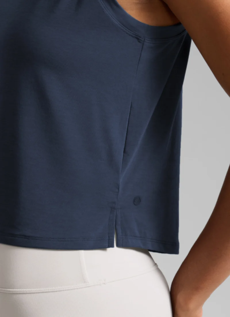 Quick Dry Crop Racerback Tank