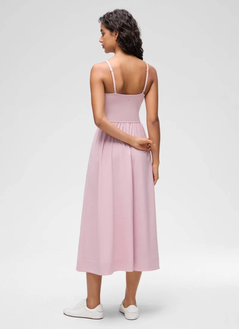 V Neck Flowy Tank Maxi Dress