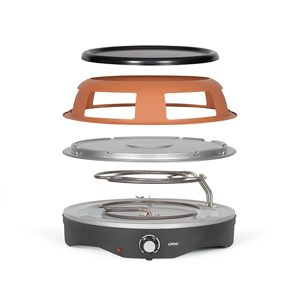 Appareil à pizza pour 6 personnes 1200W DOC304 Livoo