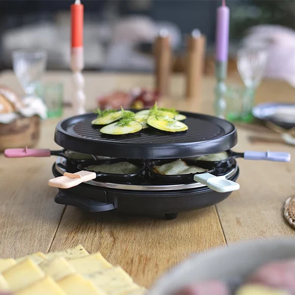 Appareil à raclette 6 personnes rond 800 W Livoo