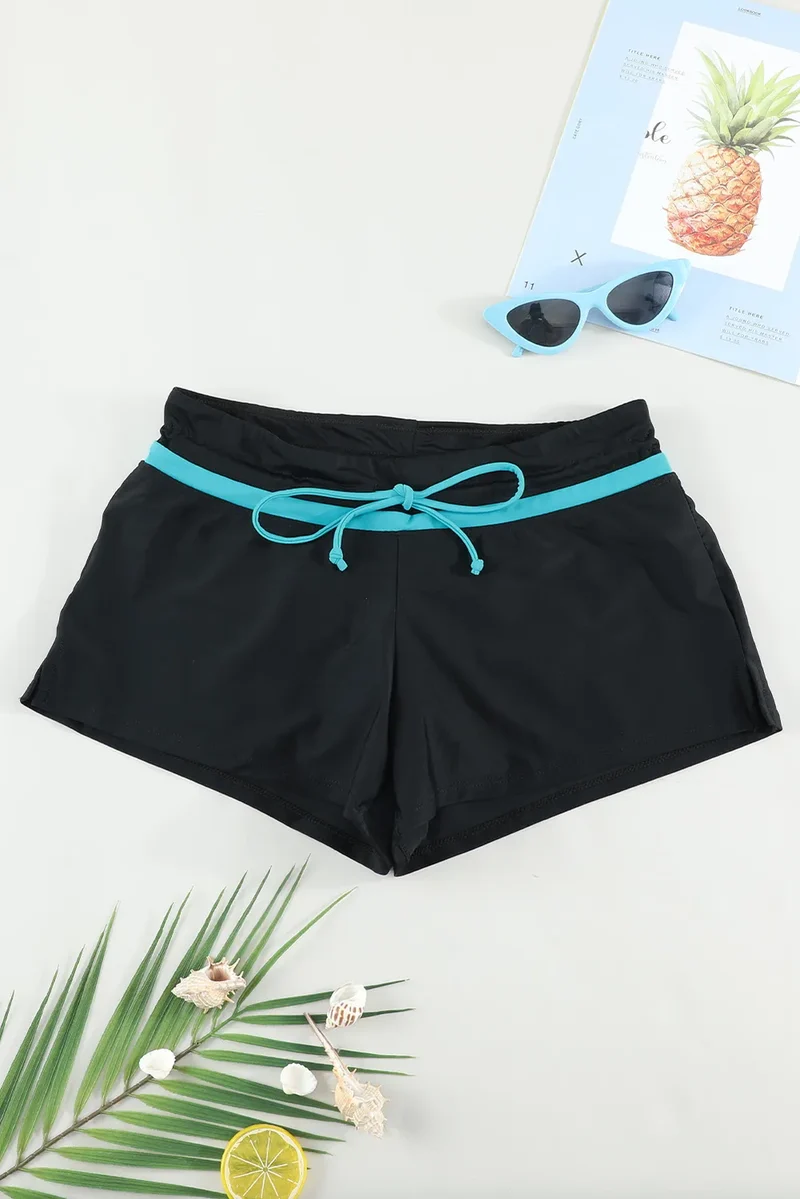 Short de bain à cordon de serrage pleine taille