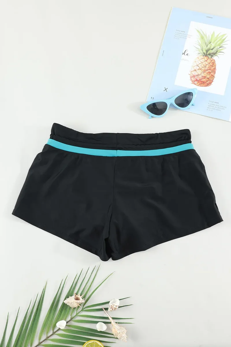 Short de bain à cordon de serrage pleine taille