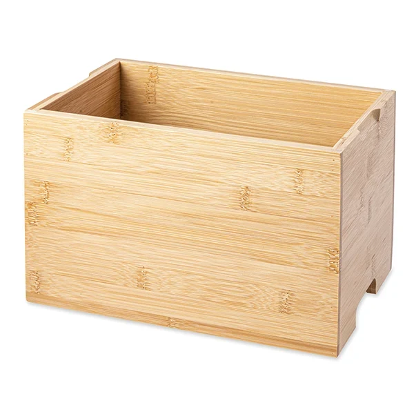 Bac gastro avec couvercle en inox et support bambou Mathon