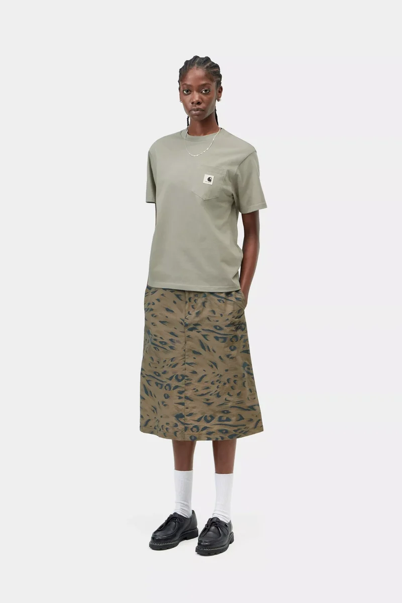 W S/S Pocket T-Shirt Shady Green
