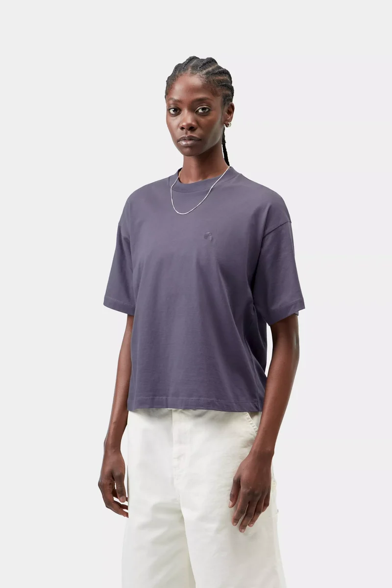 W S/S Chester T-Shirt Shady Purple