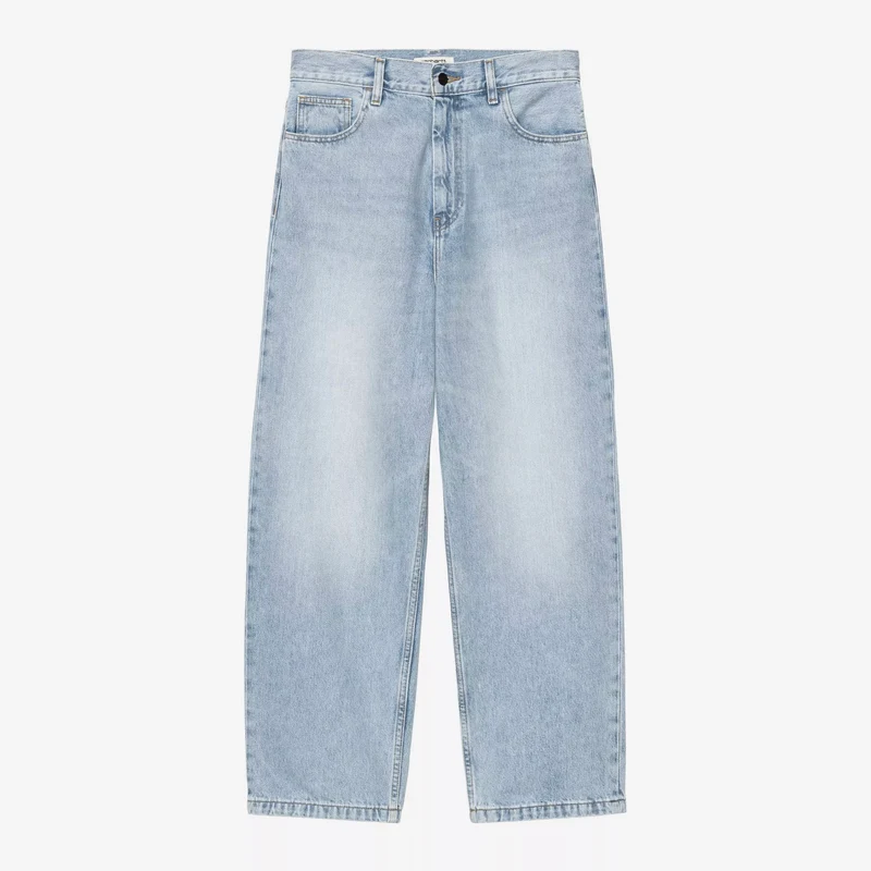 W Brandon Pant Blue Heavy Worn Bleached