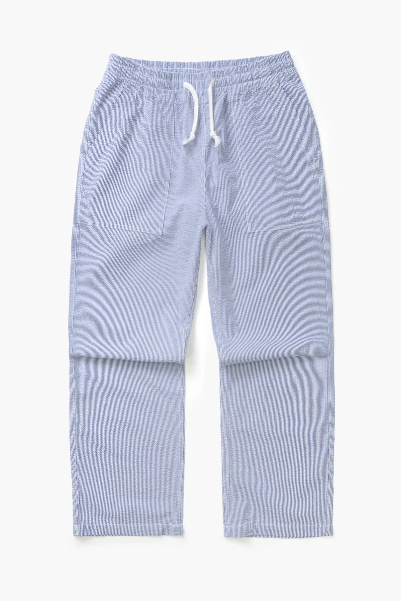 Seersucker Chef Pants Stripe