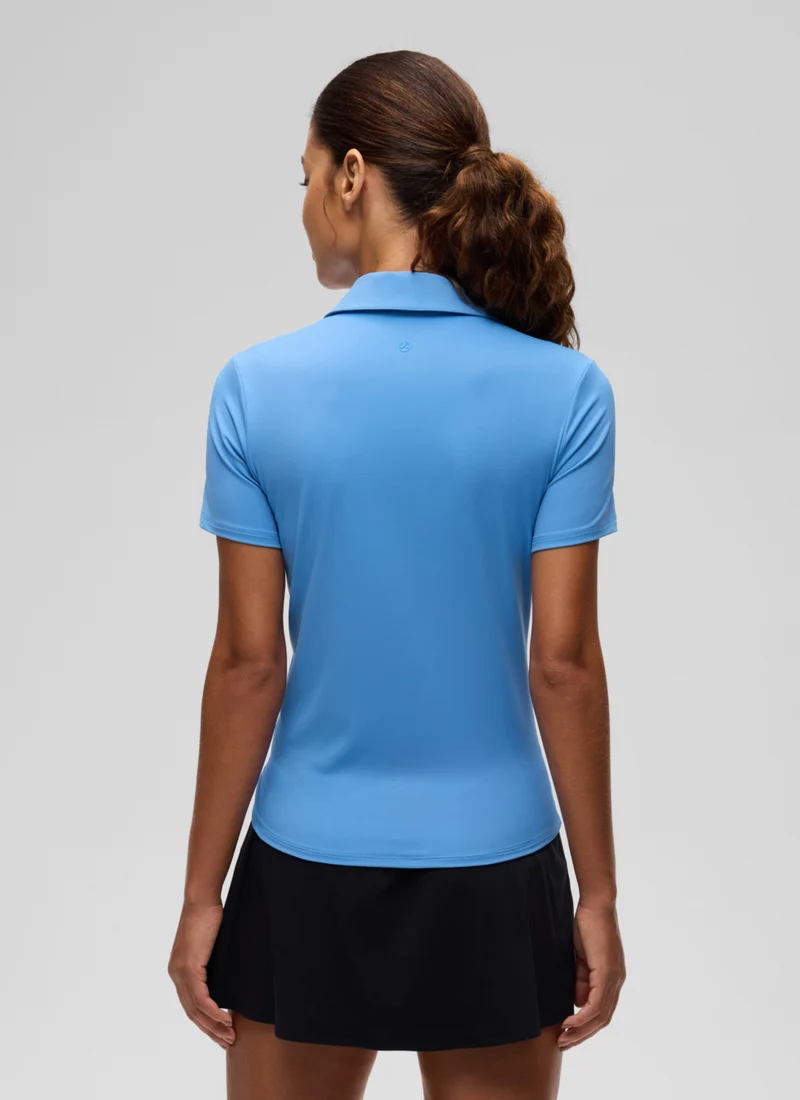 Hip Length Polo Slim Fit Short Sleeve
