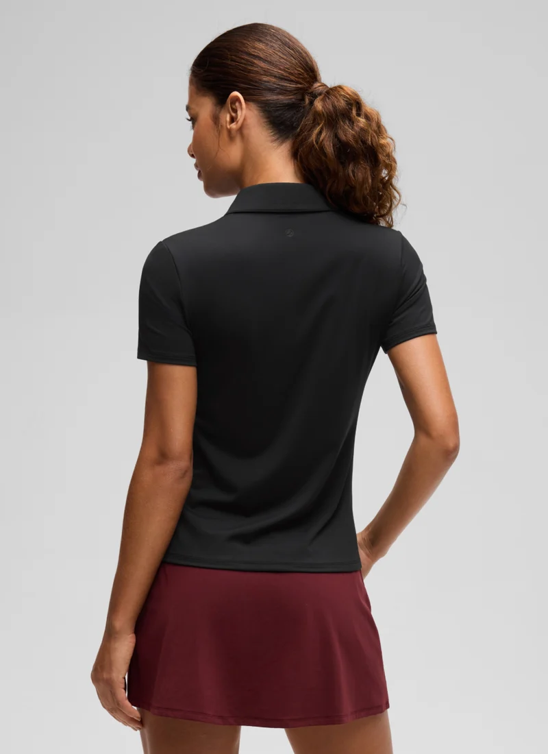 Hip Length Polo Slim Fit Short Sleeve