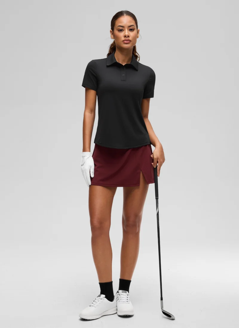Hip Length Polo Slim Fit Short Sleeve