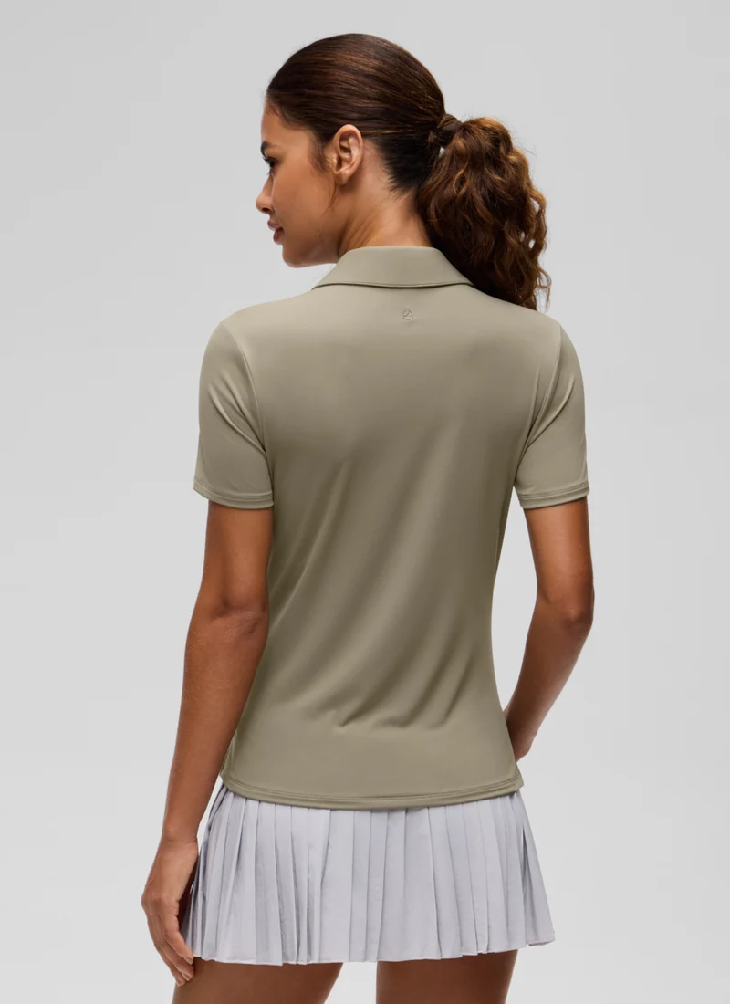 Hip Length Polo Slim Fit Short Sleeve